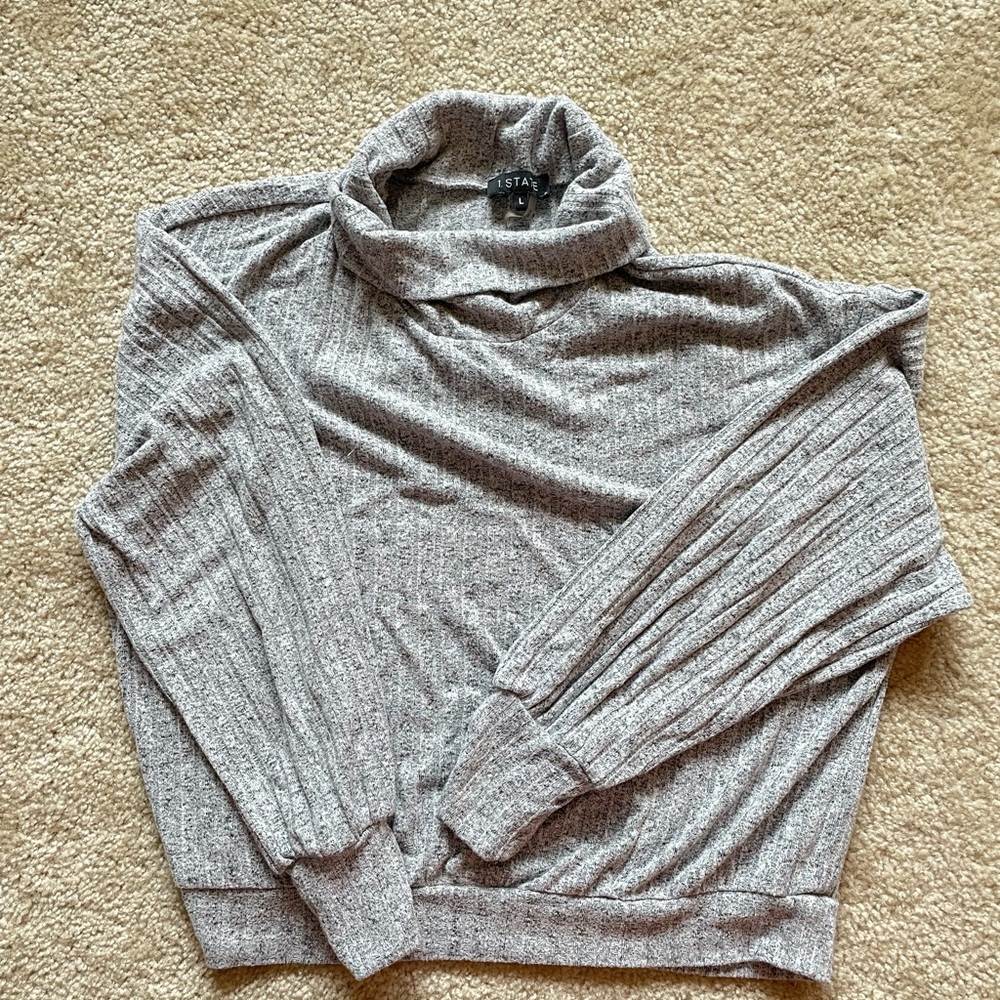 Turtleneck grey soft sweater